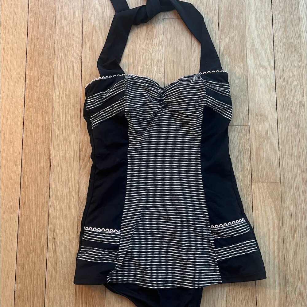 Betsy Johnson halter one piece swimsuit